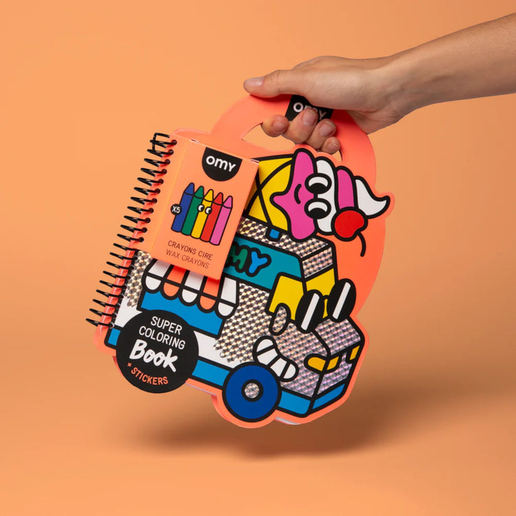 OMY. Βιβλιαράκι ζωγραφικής με αυτοκόλλητα Yummy
