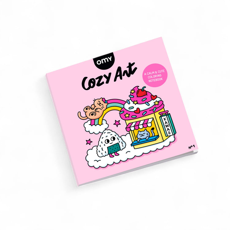 OMY. Βιβλίο ζωγραφικής Cozy Art Kawaii