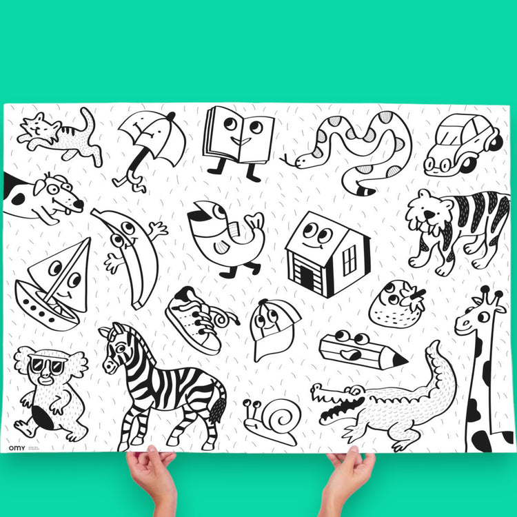 OMY. Αφίσα γίγας για ζωγραφική Η πρώτη μου δημιουργία