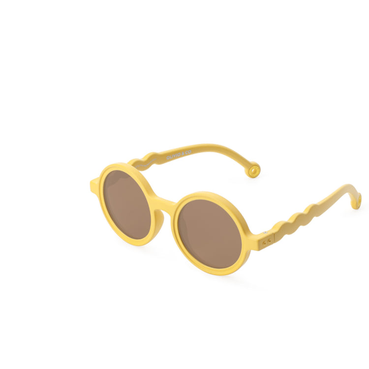 OLIVIO & CO. Παιδικά γυαλιά ηλίου στρογγυλά Citrus Garden-Citrus Yellow 18-36 μηνών