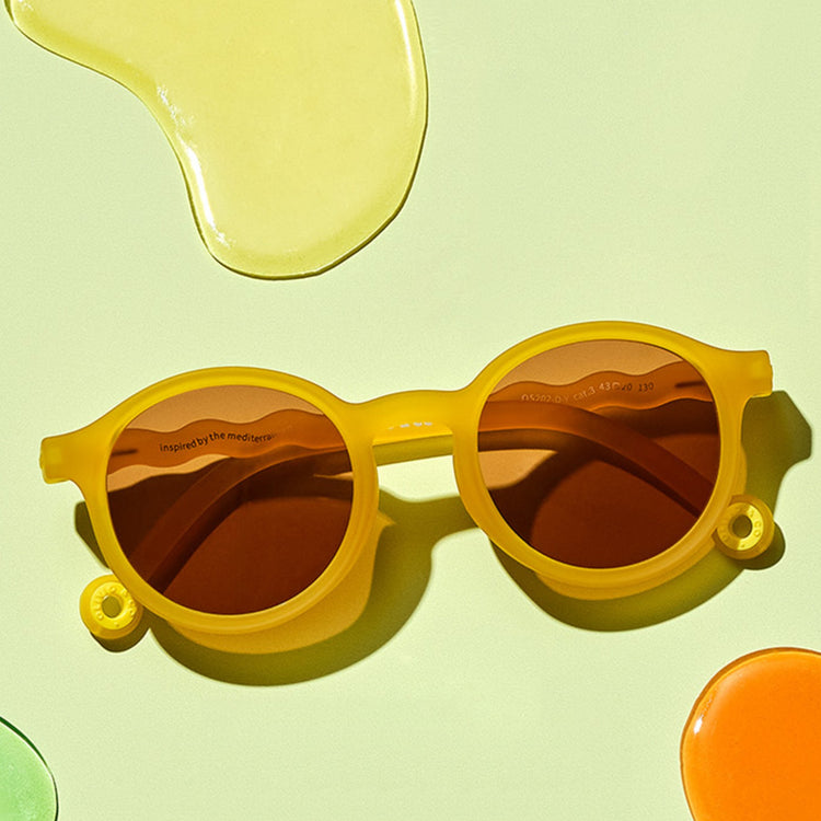 OLIVIO & CO. Παιδικά γυαλιά ηλίου οβάλ Citrus Garden-Citrus Yellow 5-12 ετών