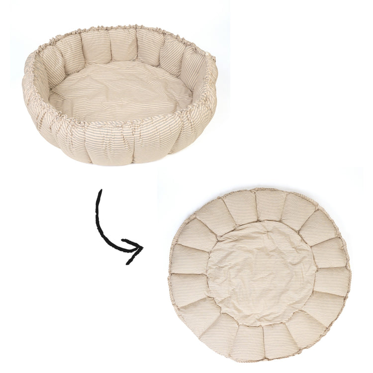 PLAY&GO. Στρώμα παιχνιδιού μαλακό - βρεφική φωλιά - τσάντα 3 σε 1. Bloom Stripes Blue