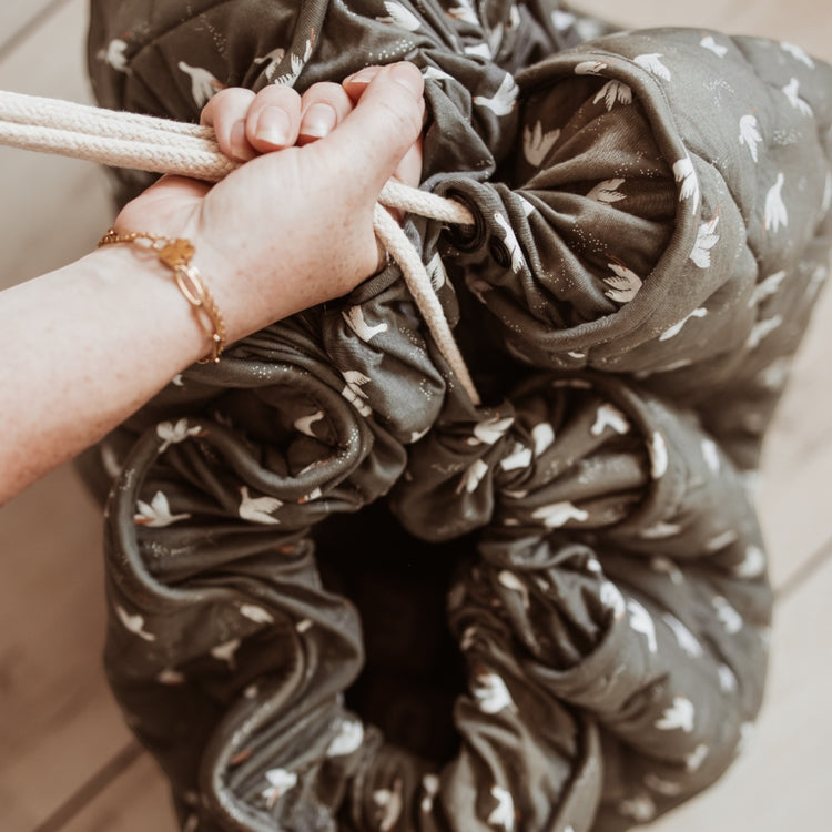 PLAY&GO. Βρεφικό στρώμα παιχνιδιού από οργανικό βαμβάκι 3 σε 1. Birds