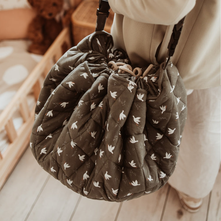 PLAY&GO. Βρεφικό στρώμα παιχνιδιού από οργανικό βαμβάκι 3 σε 1. Birds