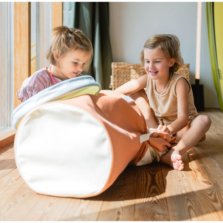 PLAY&GO. Soo χαλάκι παιχνιδιού με καλάθι αποθήκευσης. Ζωολογικός κήπος