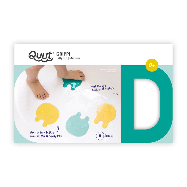 Quut. Αντιολισθητικά Μπάνιου 8τμχ (Μέντα Κίτρινο)