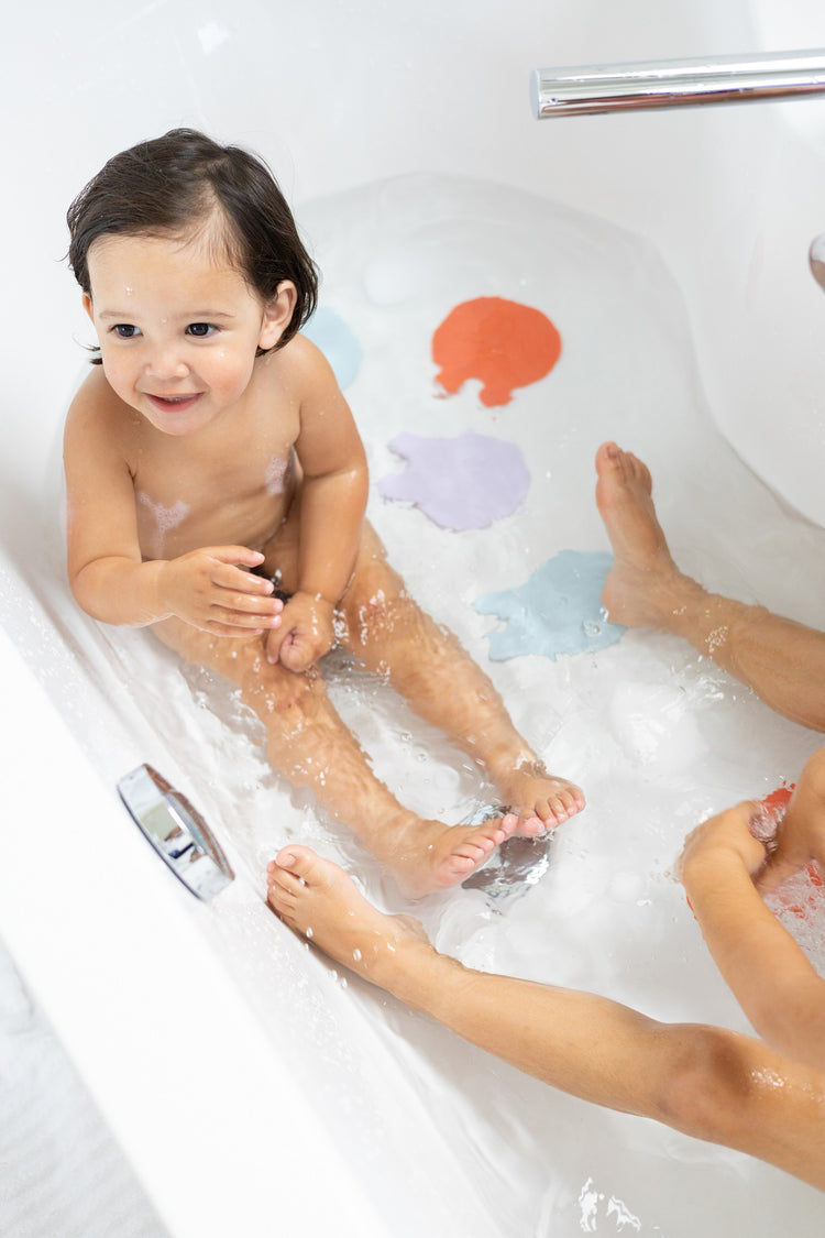 Quut. Αντιολισθητικά Μπάνιου 8τμχ  (Κοραλί Μπλε)