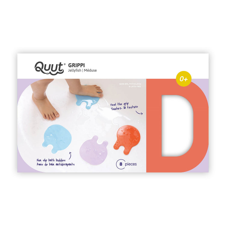Quut. Αντιολισθητικά Μπάνιου 8τμχ  (Κοραλί Μπλε)