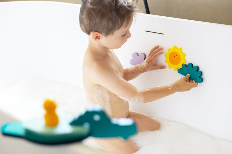 Quut. Παιχνίδι μπάνιου Puzzle Friends - Ζούγκλα