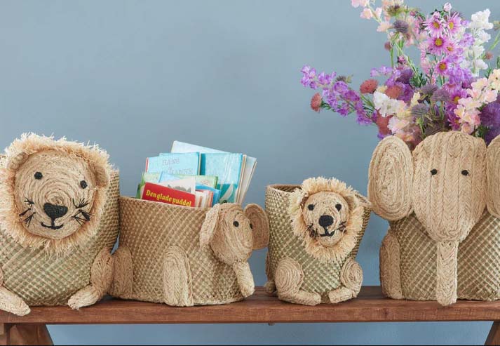 RICE. Καλάθι παιχνιδιών Λιοντάρι