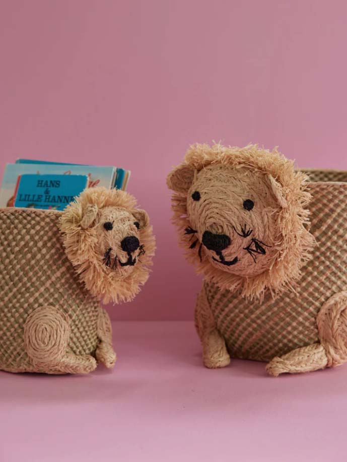 RICE. Καλάθι παιχνιδιών Λιοντάρι