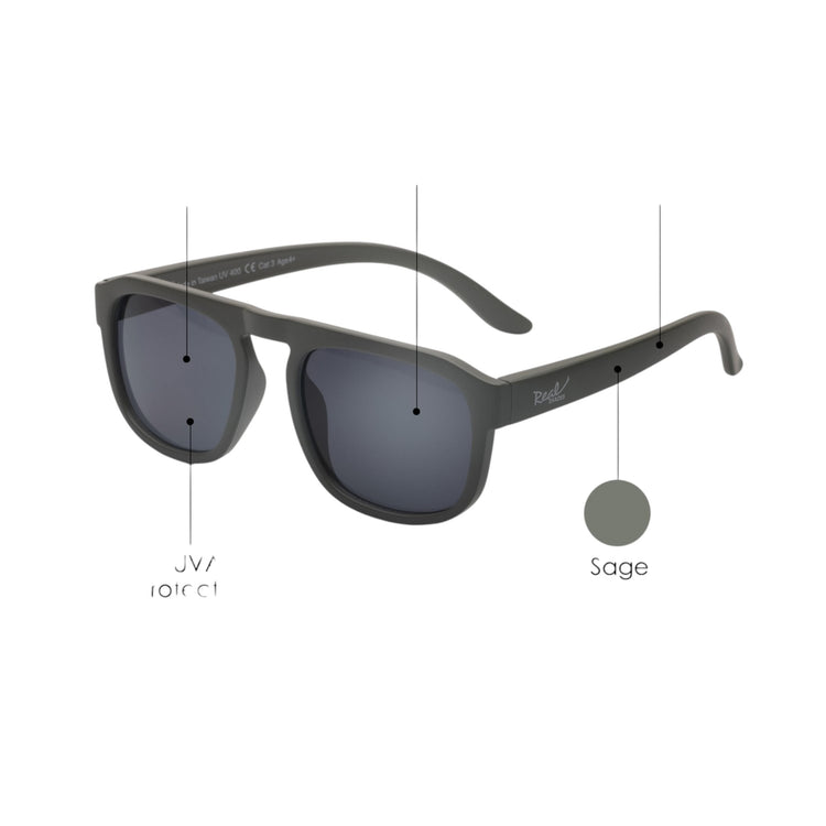 REAL SHADES. Παιδικά γυαλιά ηλίου Edge Toddler 2-4 ετών Sage Green