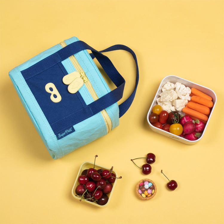 SUPER PETIT. Ισοθερμικό τσαντάκι μεταφοράς φαγητού - γαλάζιο