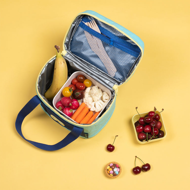 SUPER PETIT. Ισοθερμικό τσαντάκι μεταφοράς φαγητού - γαλάζιο