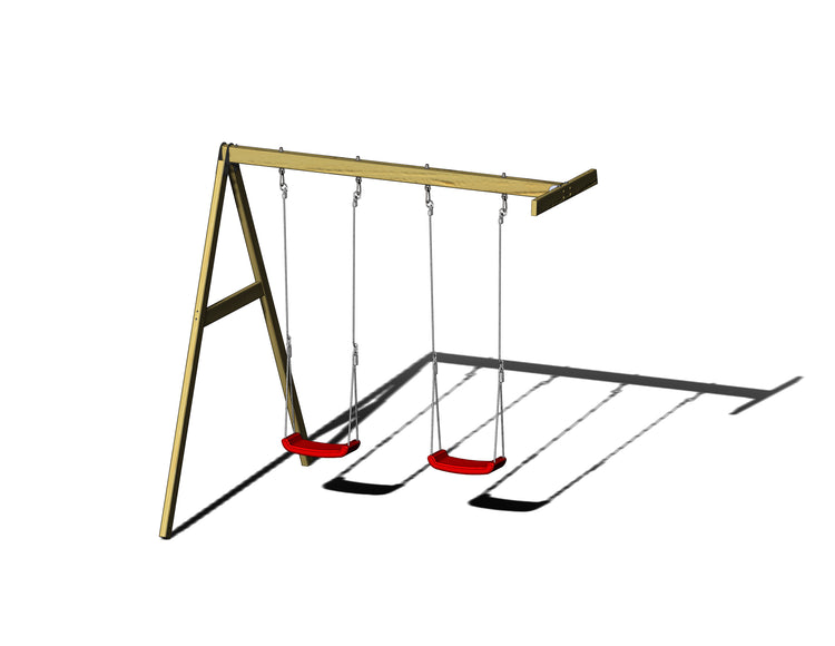 Wendi Toys. Σετ διπλής κούνιας για σπιτάκι/πύργο εξωτερικού χώρου