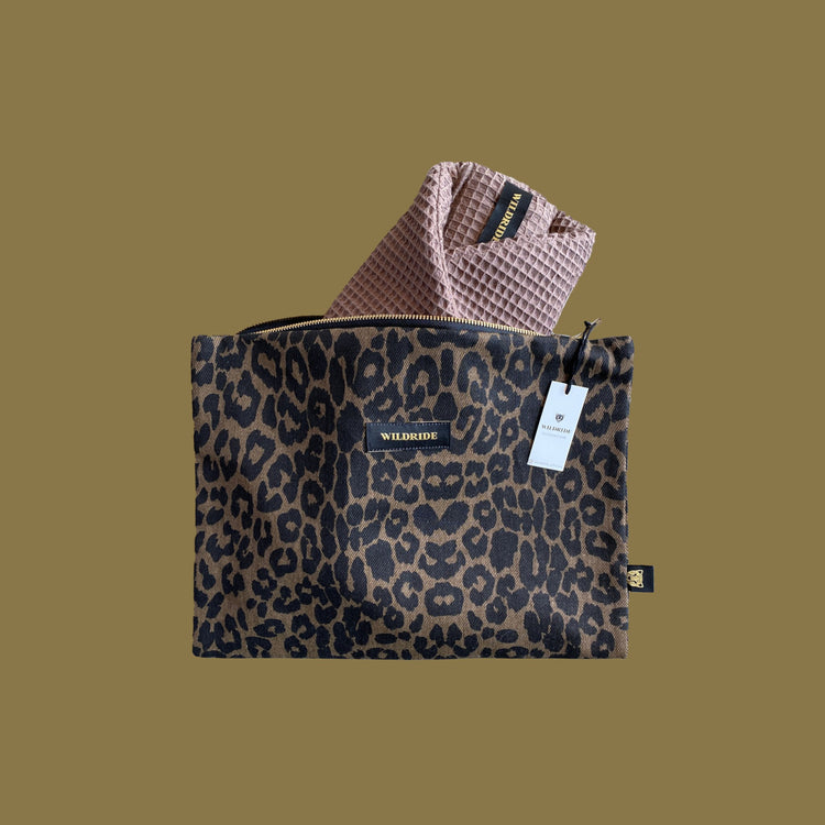 WILDRIDE. Τσαντάκι Brown leopard