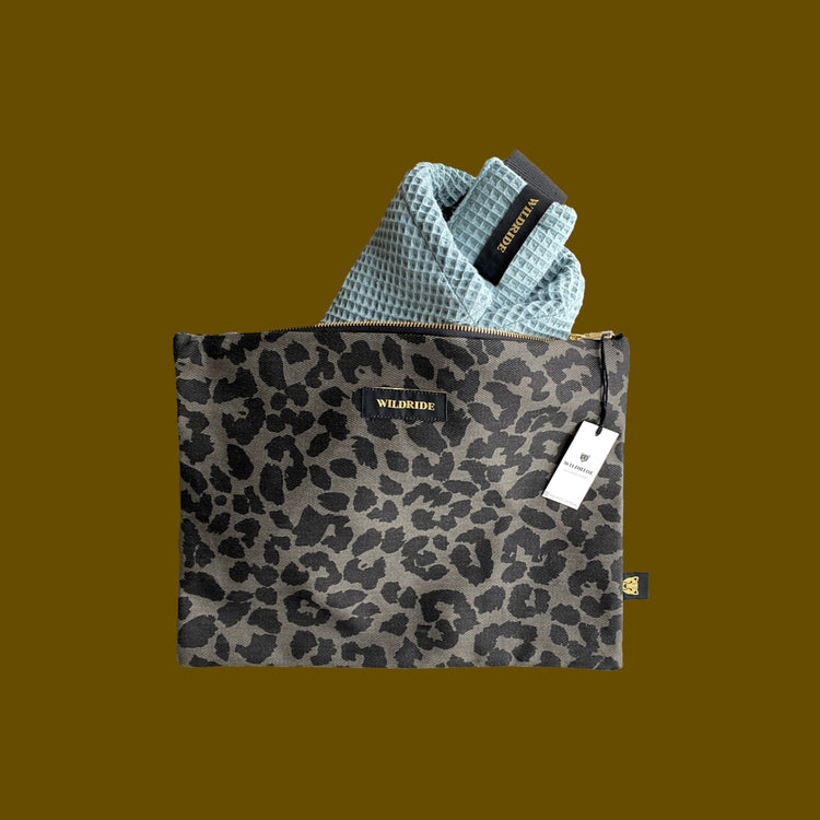 WILDRIDE. Τσαντάκι Grey leopard