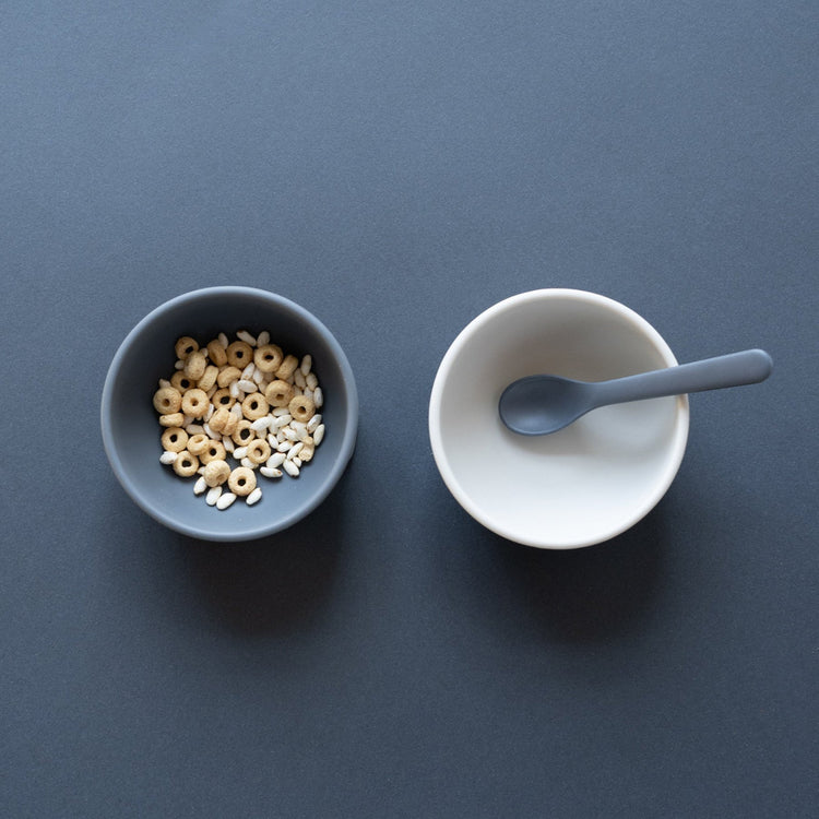 EKOBO. Σετ κουταλάκια σιλικόνης 2 τμχ (γκρι/ανοιχτό γκρι)