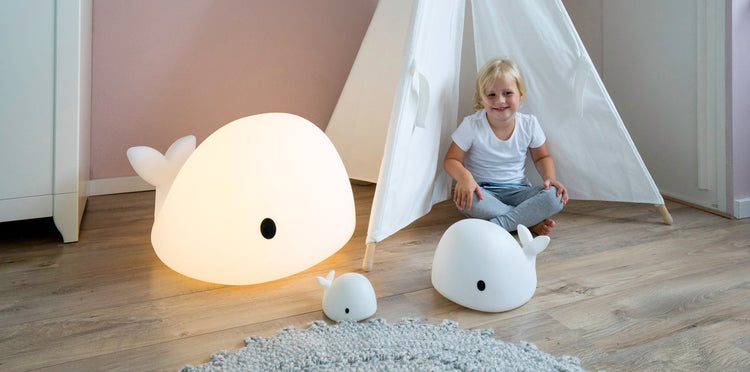 FLOW. Φωτιστικό νυχτός Φάλαινα Moby γίγας (λευκό)