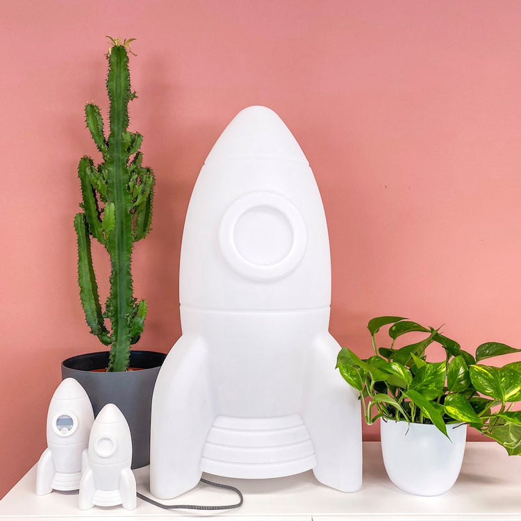 FLOW. Φωτιστικό νυχτός Πύραυλος Apollo γίγας (λευκό)