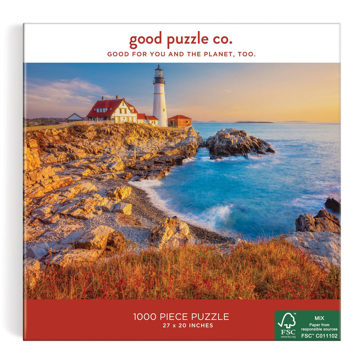 GOOD PUZZLE COMPANY, Παζλ 1000 κομματιών Lighthouse in Maine