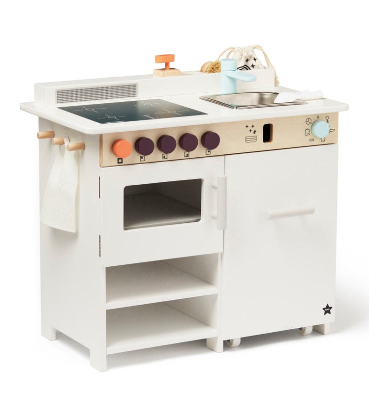 KIDS CONCEPT. Ξύλινη κουζίνα με πλυντήριο πιάτων KID'S HUB