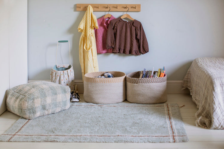 Lorena Canals. Πουφ Vichy Blue Sage