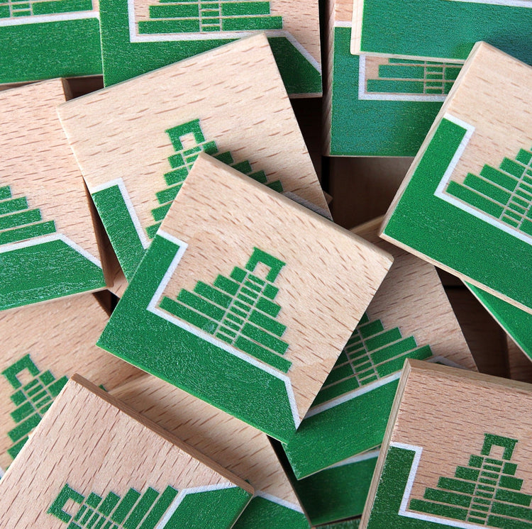 MILANIWOOD. Ξύλινο επιτραπέζιο παιχνίδι «Ντόμινο του κόσμου»