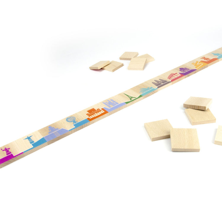 MILANIWOOD. Ξύλινο επιτραπέζιο παιχνίδι «Ντόμινο του κόσμου»