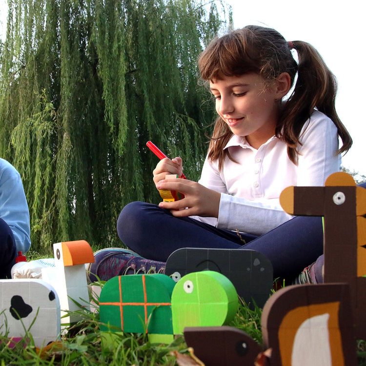 MILANIWOOD. Ξύλινο παιχνίδι δημιουργίας Εργαστήριο ζώων