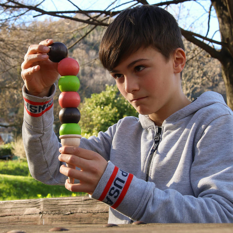 MILANIWOOD. Ξύλινο παιχνίδι ισορροπίας - παγωτό χωνάκι Splash