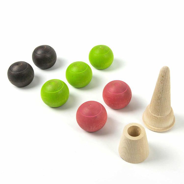 MILANIWOOD. Ξύλινο παιχνίδι ισορροπίας - παγωτό χωνάκι Splash