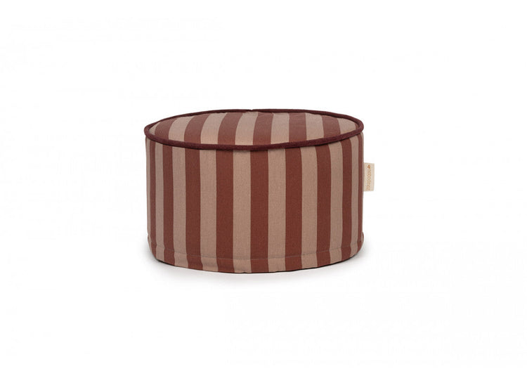 MAJESTIC. Στρογγυλό κάθισμα Marsala Taupe Stripes