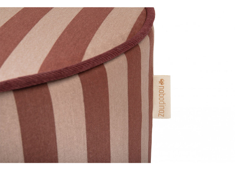 MAJESTIC. Στρογγυλό κάθισμα Marsala Taupe Stripes