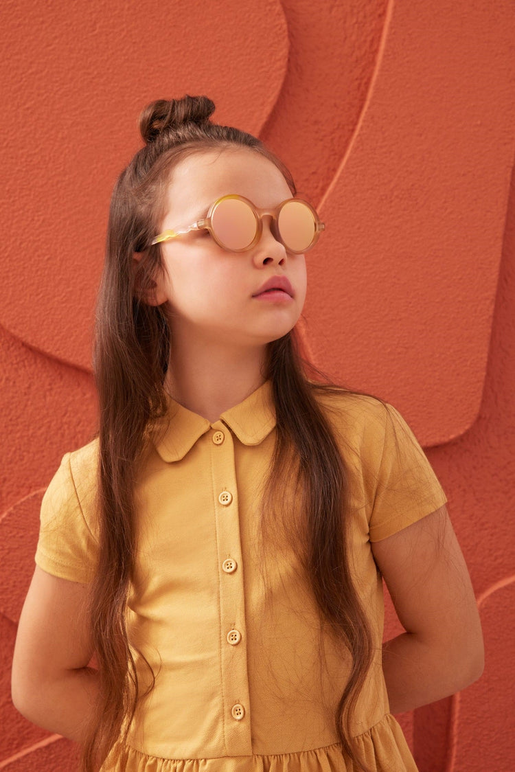 OLIVIO & CO. Παιδικά γυαλιά ηλίου στρογγυλά - Terracotta Terra Collage