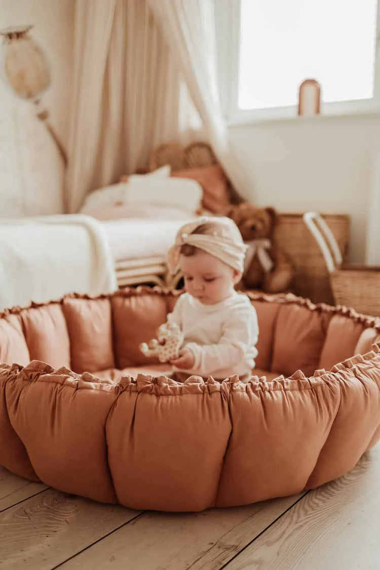 PLAY&GO. Στρώμα παιχνιδιού μαλακό - βρεφική φωλιά - τσάντα 3 σε 1. Tawny Brown