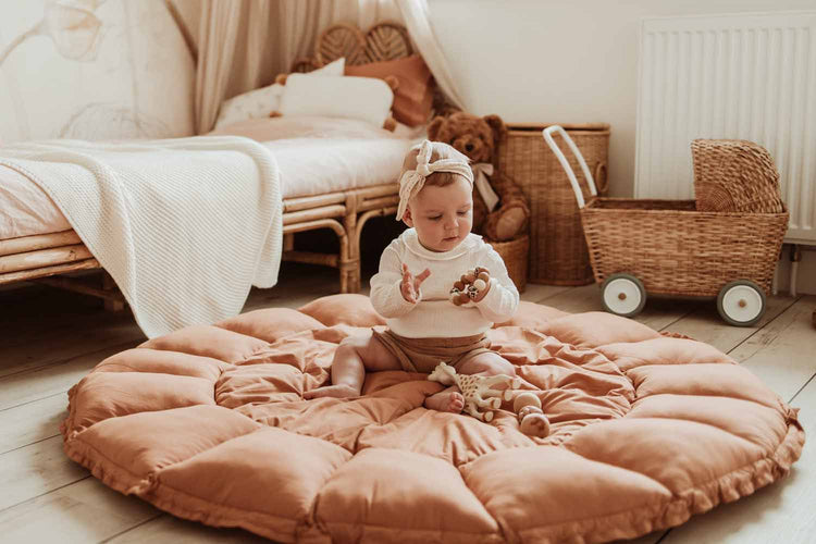 PLAY&GO. Στρώμα παιχνιδιού μαλακό - βρεφική φωλιά - τσάντα 3 σε 1. Tawny Brown