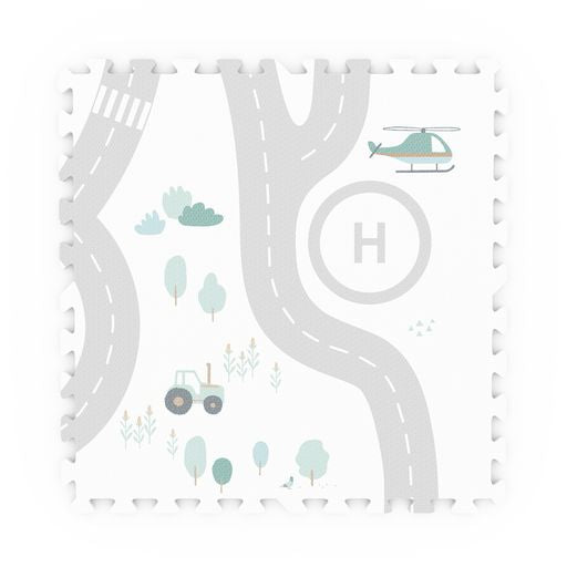 PLAY&GO. Στρωματάκι-παζλ διπλής όψης - κουτί αποθήκευσης - Δρόμος