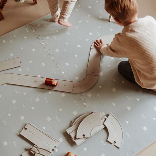 PLAY&GO. Στρωματάκι-παζλ διπλής όψης - κουτί αποθήκευσης - Δρόμος