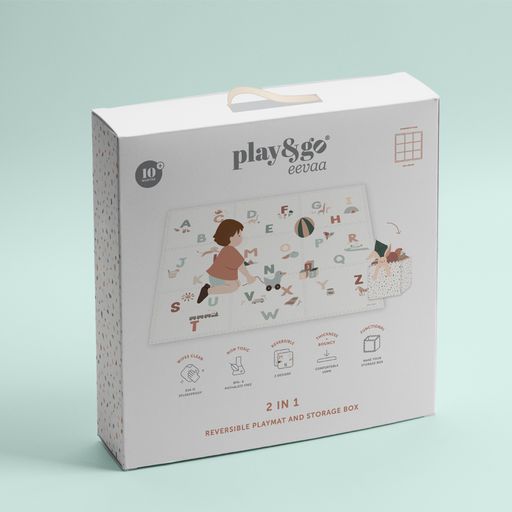 PLAY&GO. Στρωματάκι-παζλ διπλής όψης - κουτί αποθήκευσης - Αλφάβητο