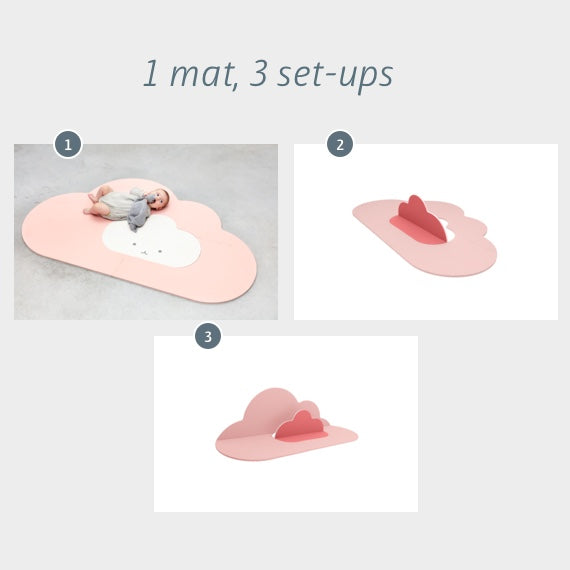 Quut. Δάπεδο παιχνιδιού Σύννεφο μικρό 145Χ90 (ροζ)