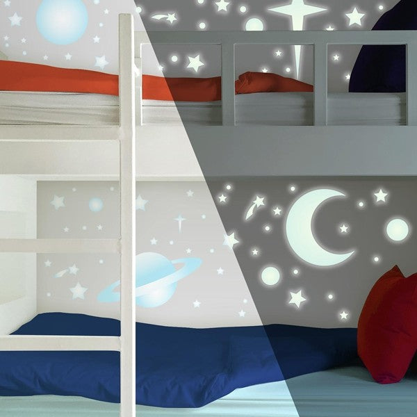 RoomMates. Αυτοκόλλητα τοίχου φωσφορίζοντα Πλανήτες