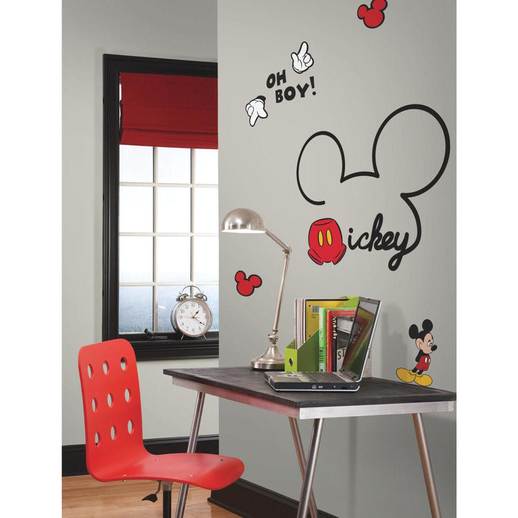 RoomMates. Αυτοκόλλητα τοίχου Mickey υπογραφή.