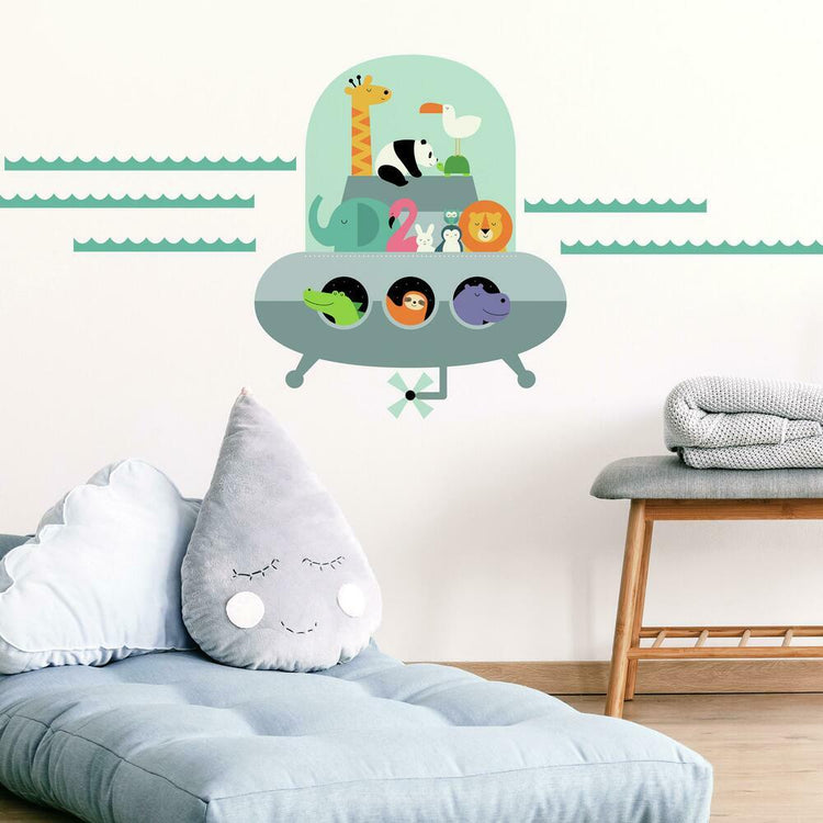 RoomMates. Αυτοκόλλητα τοίχου Ζωάκια-ufo