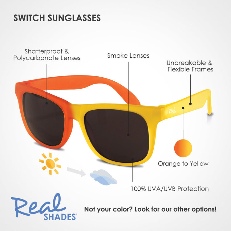 REAL SHADES. Παιδικά γυαλιά ηλίου Switch Toddler 2-4 ετών Yellow/Orange