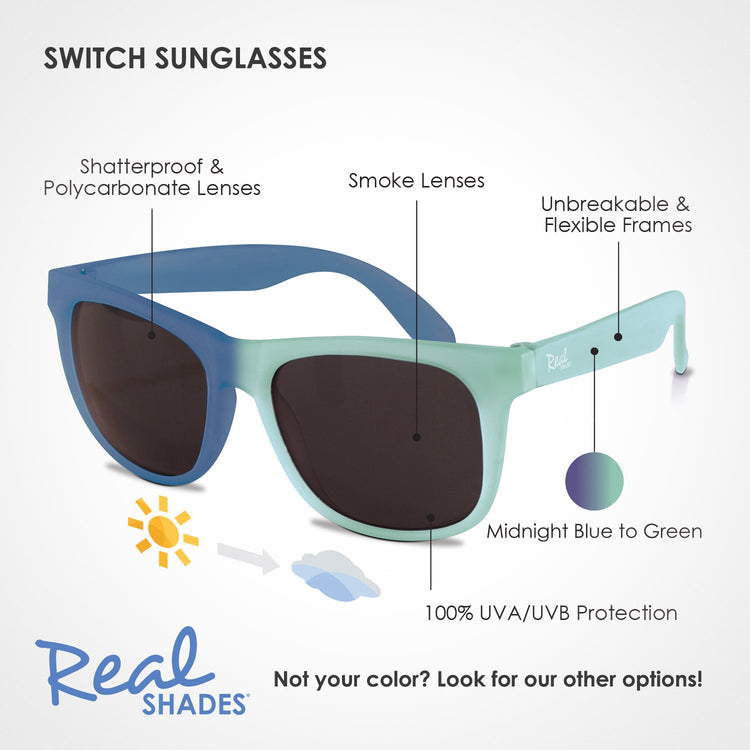 REAL SHADES. Παιδικά γυαλιά ηλίου Switch Kid 4-6 ετών Green/Midnight Blue
