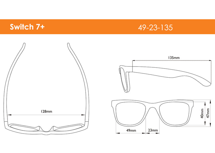 REAL SHADES. Παιδικά γυαλιά ηλίου Switch Kid 4-6 ετών Yellow/Orange