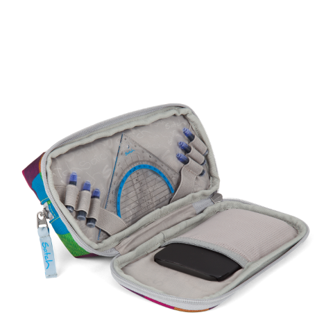 SATCH. Κασετίνα- μολυβοθήκη Beach Leach (καρό πολύχρωμο)