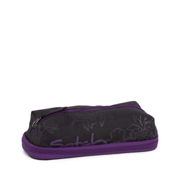SATCH. Κασετίνα- μολυβοθήκη Purple Hibiscus (μωβ λουλούδια)