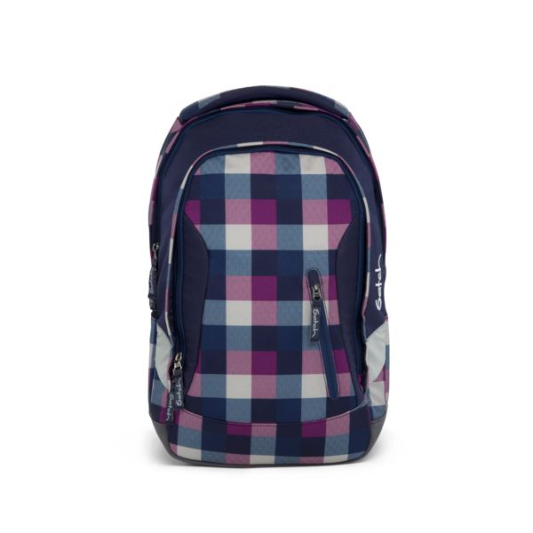 SATCH. Σακίδιο πλάτης Berry Carry (καρό μωβ-πολύχρωμο)